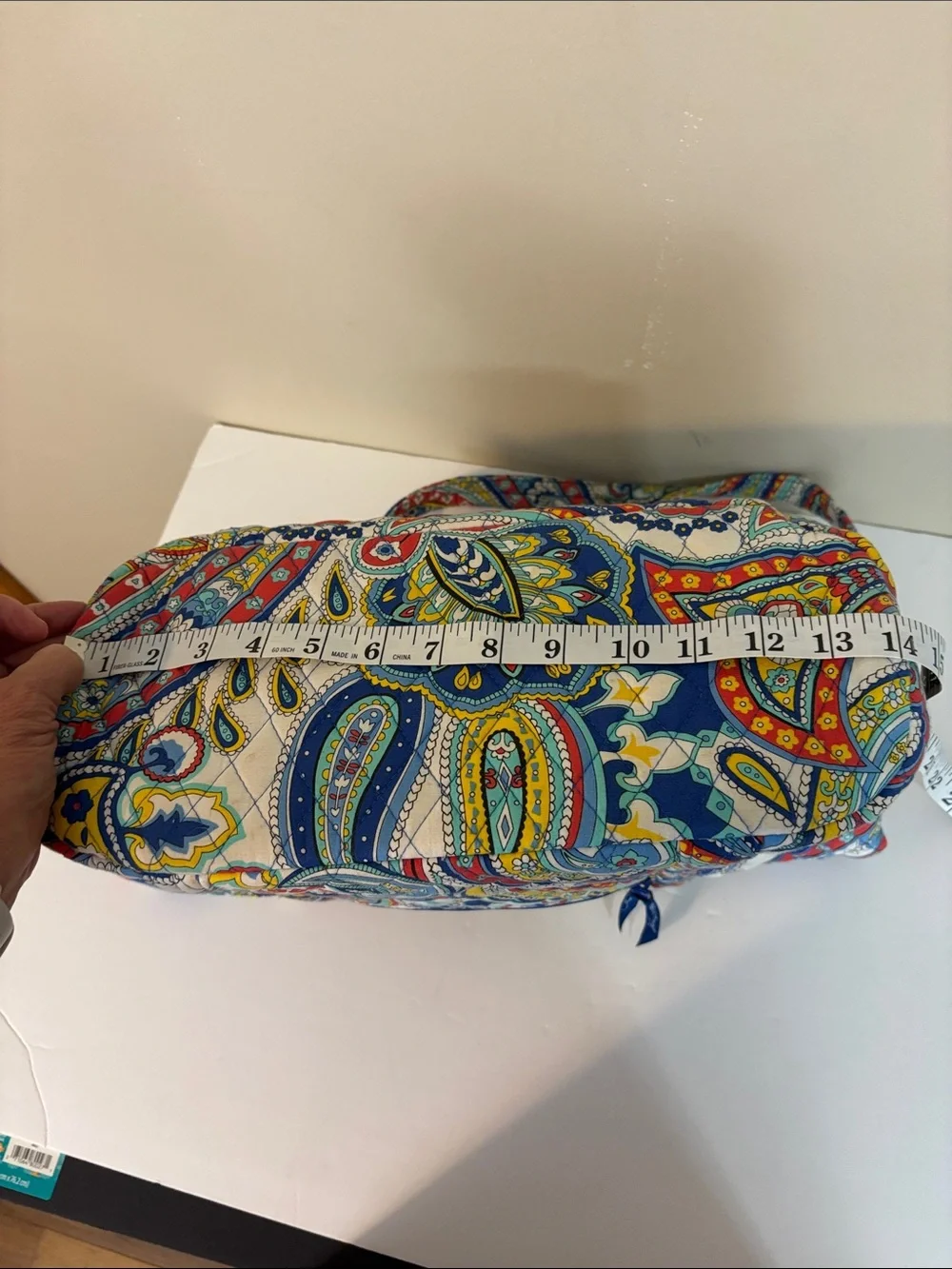 Vera Bradley Marina Paisley Large Tote Bag Retired Print
